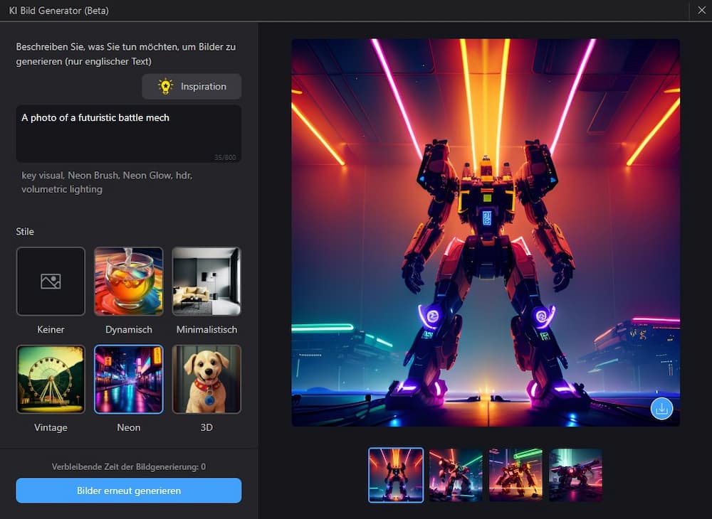 PhotoDirector - Der beste AI-Bild-Generator